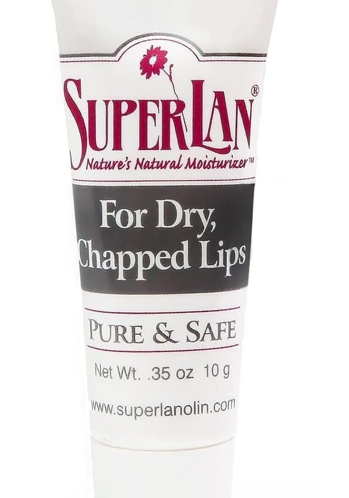 Superlan Organic Lanolin Lip Balm - Natural Moisturizer for Dry, Cracked Lips with Jojoba Oil - Image 1