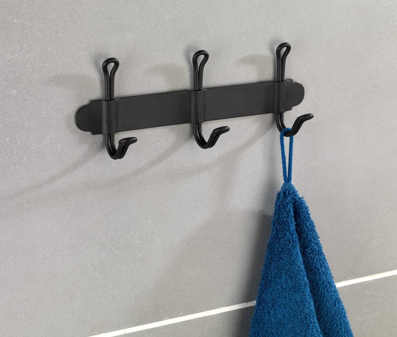 WENKO Regleta 3 ganchos nostalgia Trio, One Size, Black - Image 5