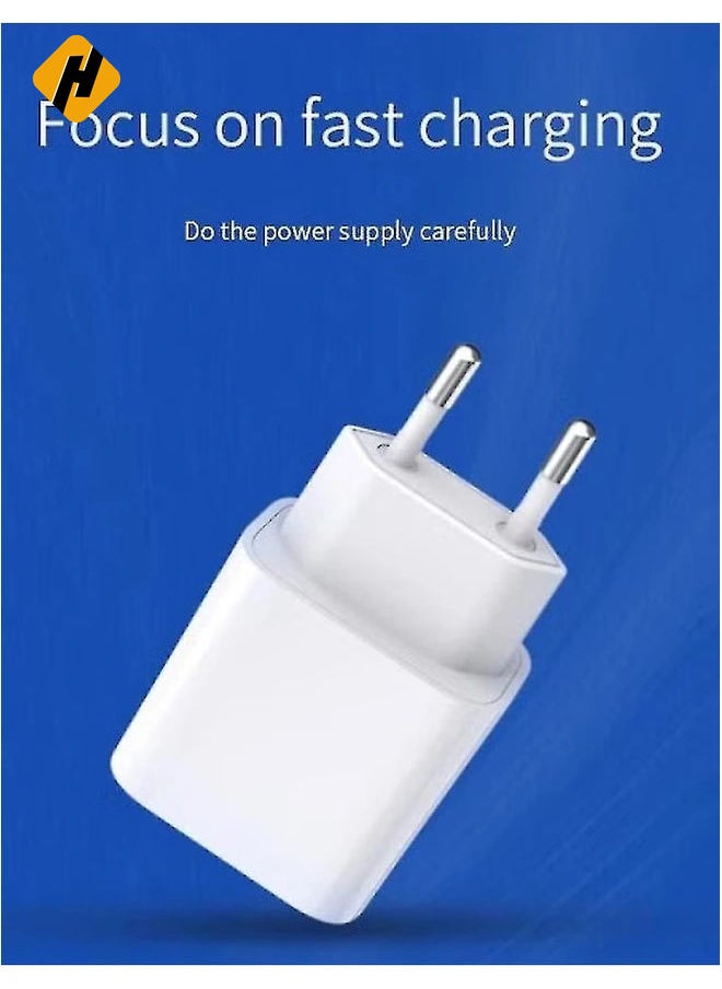 HuHa - For Iphone 20w Charger Apple 11/12/13 Usb-c To Lightning Power Adapter 1m Data Cable Eu Plug - Image 1