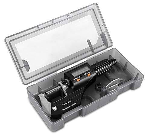 WEN 10725 Standard and Metric Digital Micrometer with 0 to 1Inch Range 00005Inch Accuracy LCD Readout and Storage Case - Image 3