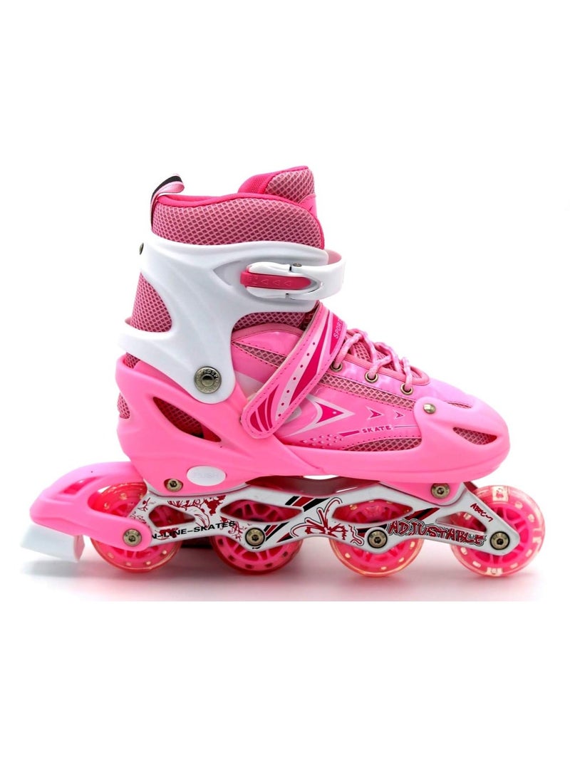 DubaiGallery Kids Roller Skate Shoes Single/Double Wheels Retractable Skateboarding Rollerblades Outdoor for Boys and Girls Pulley Shoes - Image 4