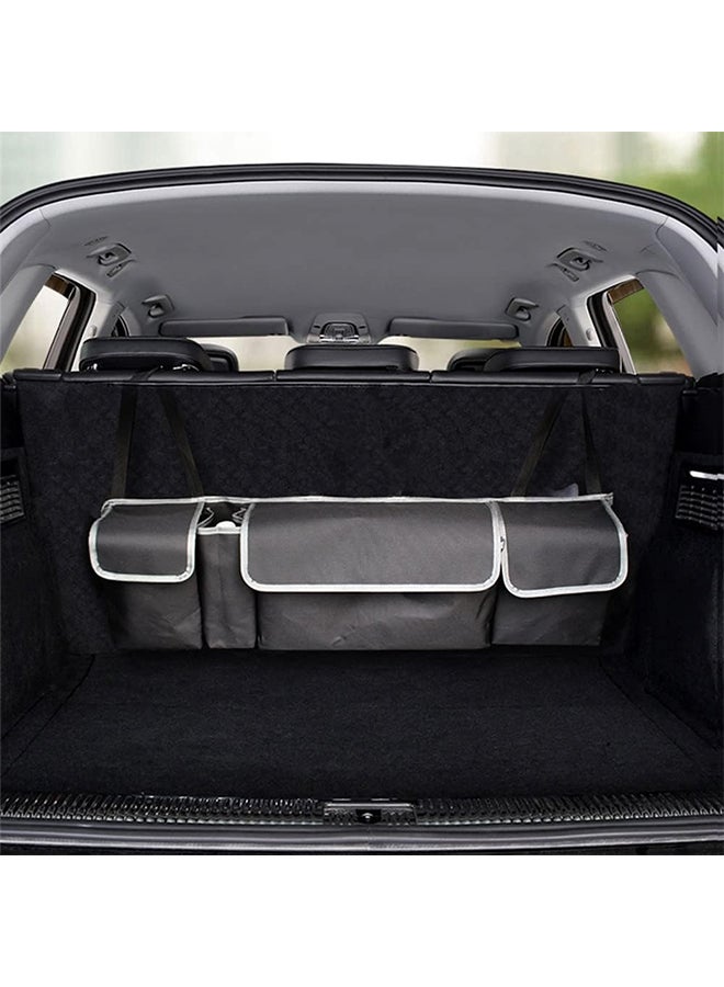 Hihonor Car Trunk Organizer Bag,Rear Seat Hanging Organizer Bag,Foldable Design,Large Capacity Storage for SUV/Trucks  - Image 4