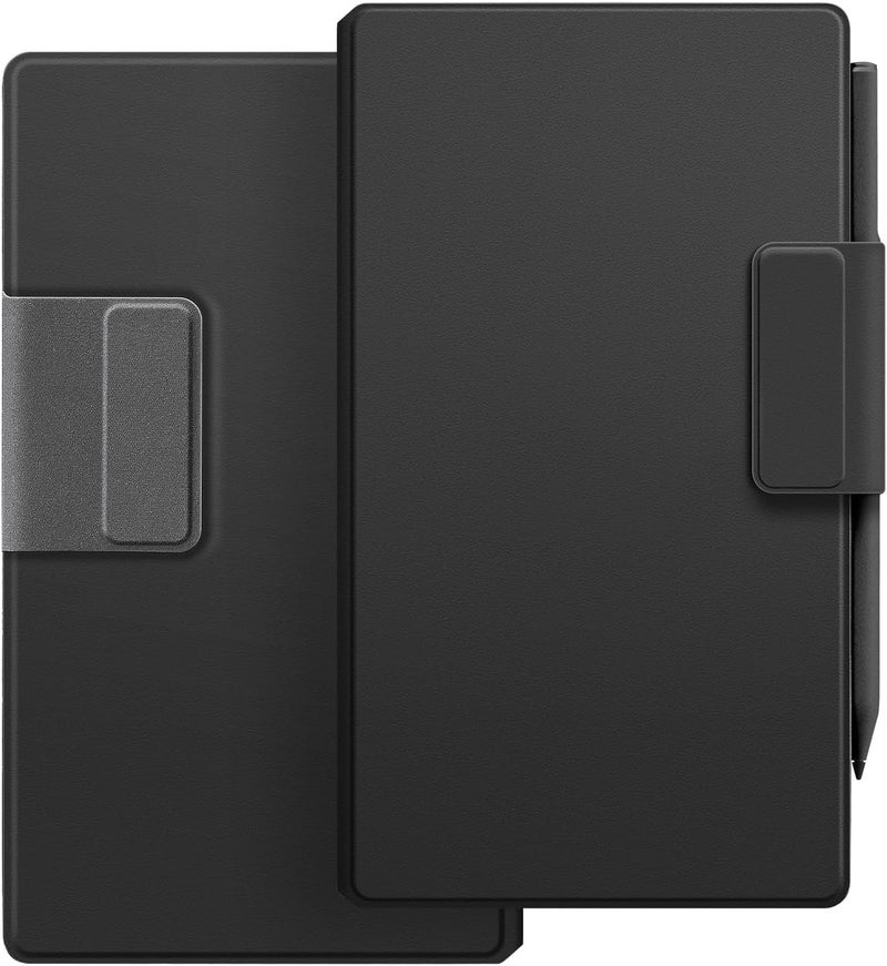 Ayotu Case for Remarkable Paper Pro Move, Premium Leather Folio with Pen Holder Fold into the Back, Auto Wake/Sleep,Microfiber Lining,Flip Design,Strong Magnet(Leathers Black) - Image 1