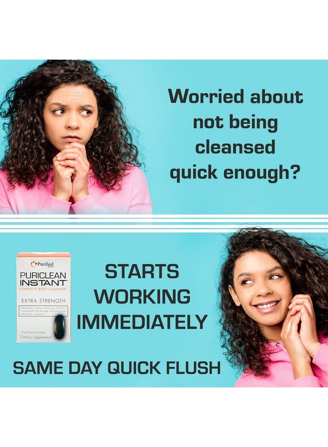 Wellgenix Puriclean Instant Complete Body Cleanser, 1 Fast Acting Softgel, Premium Extra Strength Herbal Cleanse Detox, One Hour Detox Supplement (Pack of 2) - Image 4