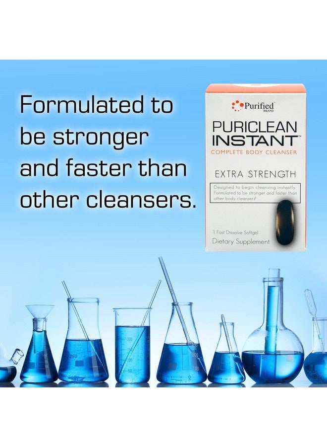 Wellgenix Puriclean Instant Complete Body Cleanser, 1 Fast Acting Softgel, Premium Extra Strength Herbal Cleanse Detox, One Hour Detox Supplement (Pack of 2) - Image 5