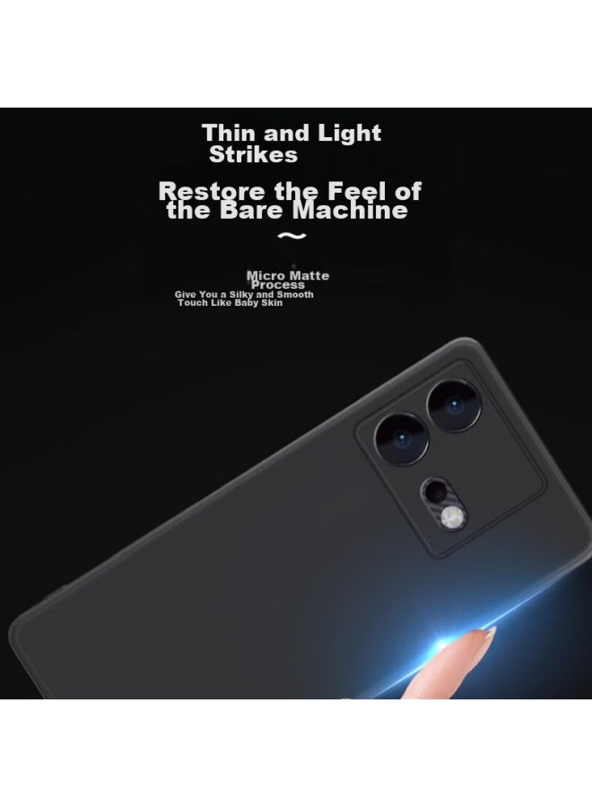Maikuqi Vivo Iqoo Neo8/neo8 Pro Phone Case, Full Coverage Tpu Shockproof Soft Shell Phone Protective Cover, Matte Black - Image 2