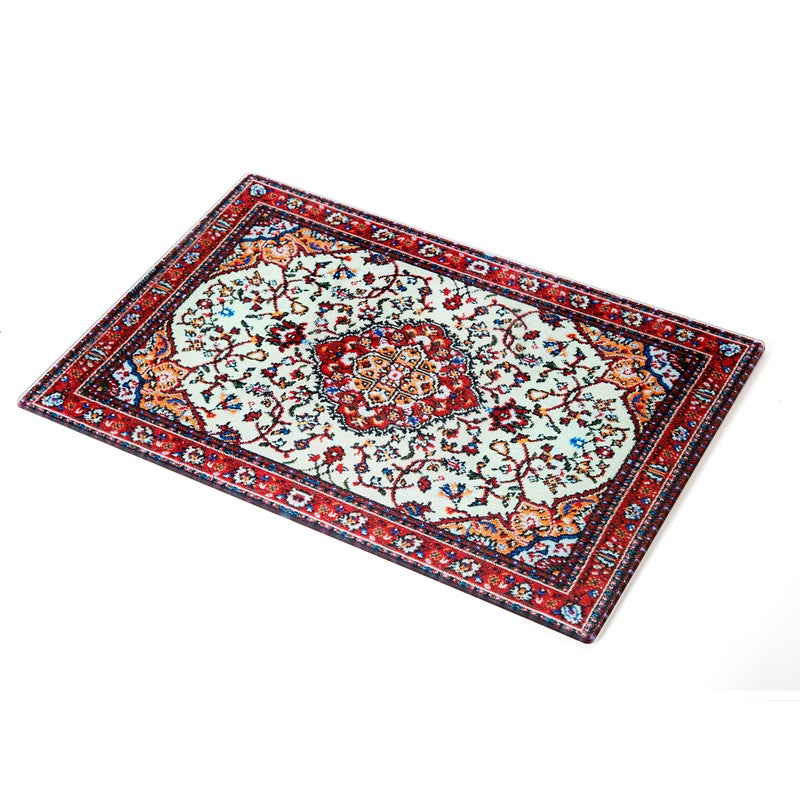 Peleg Design Rugboard Tempered Glass Cutting Board for Kitchen Multi Purpose Decorative Glass Chopping Board Heat Resistant Shatter Resistant Serving Tray 96 x 144 inches
