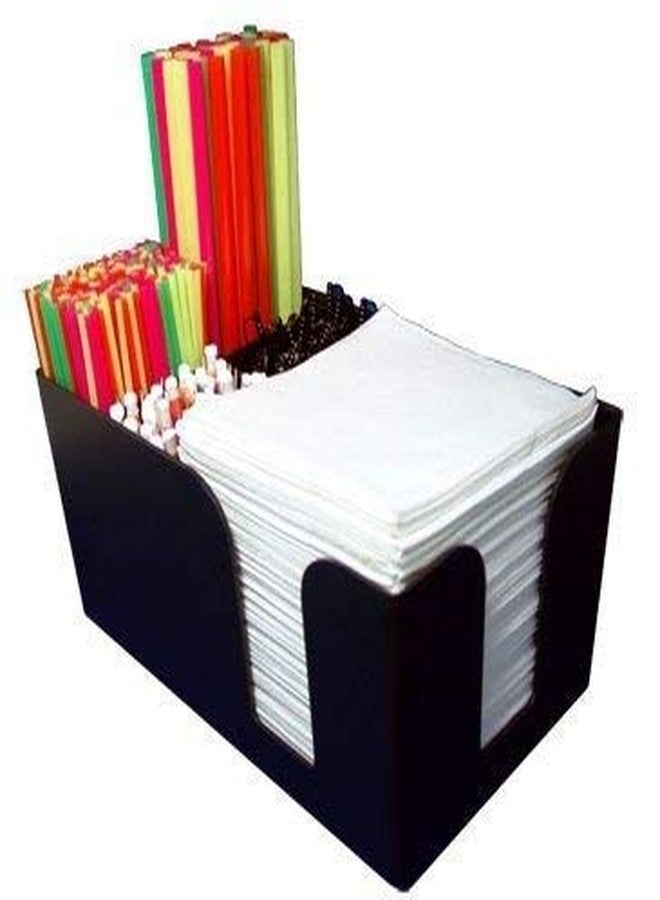 LUXURIA Bar Caddy Organizer & Straw Holder with 6 Compartments (1) - Image 1