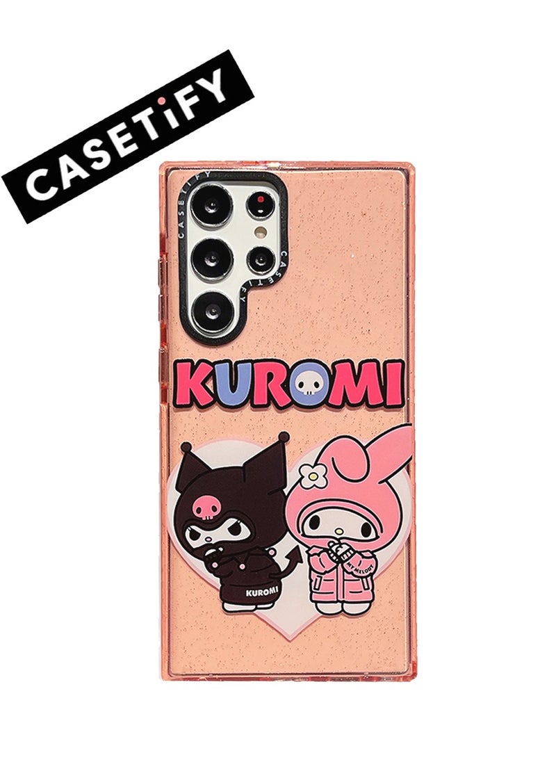 Casetify - Samsung Galaxy S23 Ultra Case: Glitter Kuromi Friendship Series - Image 1