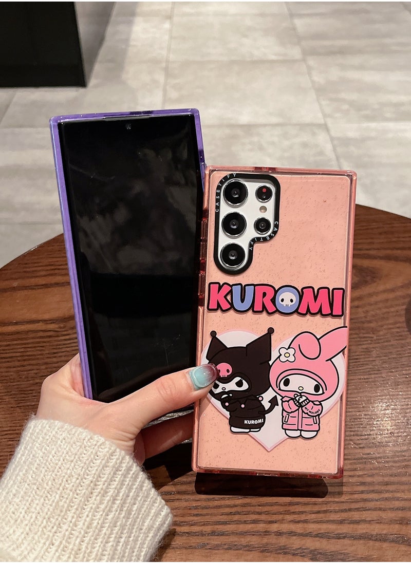 Casetify - Samsung Galaxy S23 Ultra Case: Glitter Kuromi Friendship Series - Image 1