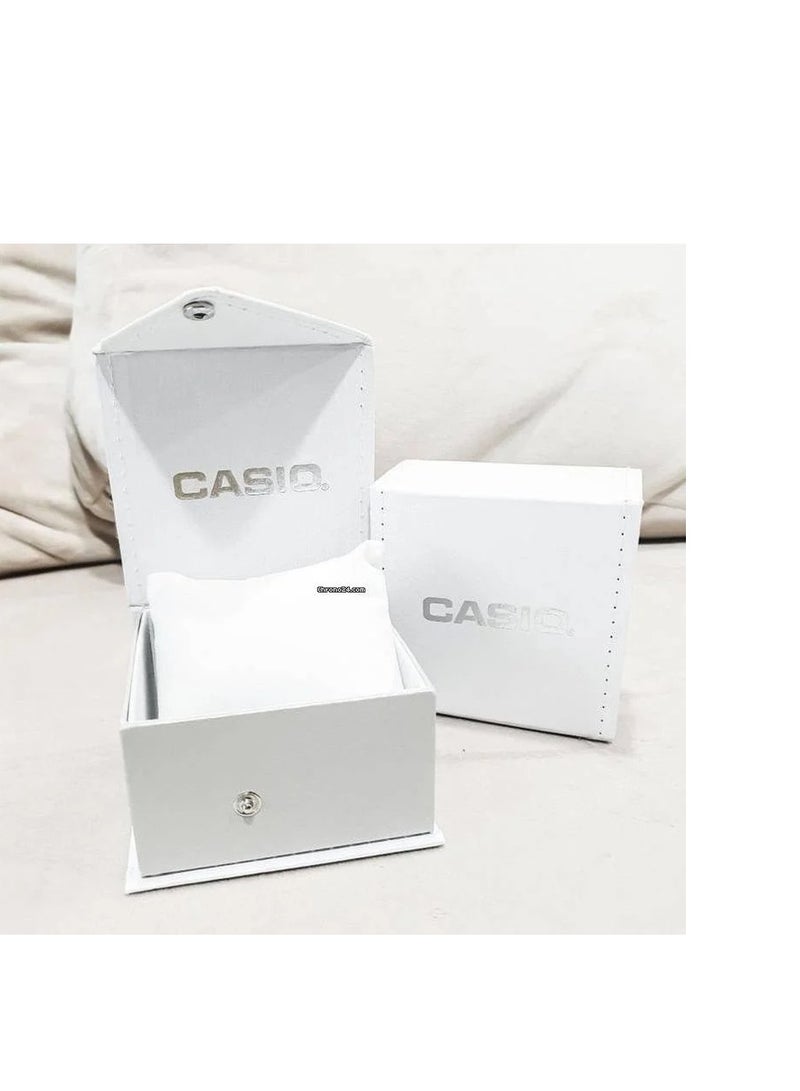 CASIO ساعة يد رجالية أنالوج + ديجيتال بقرص أزرق من الفولاذ المقاوم للصدأ AMW-870DA-2A2V-44 مم - Image 2