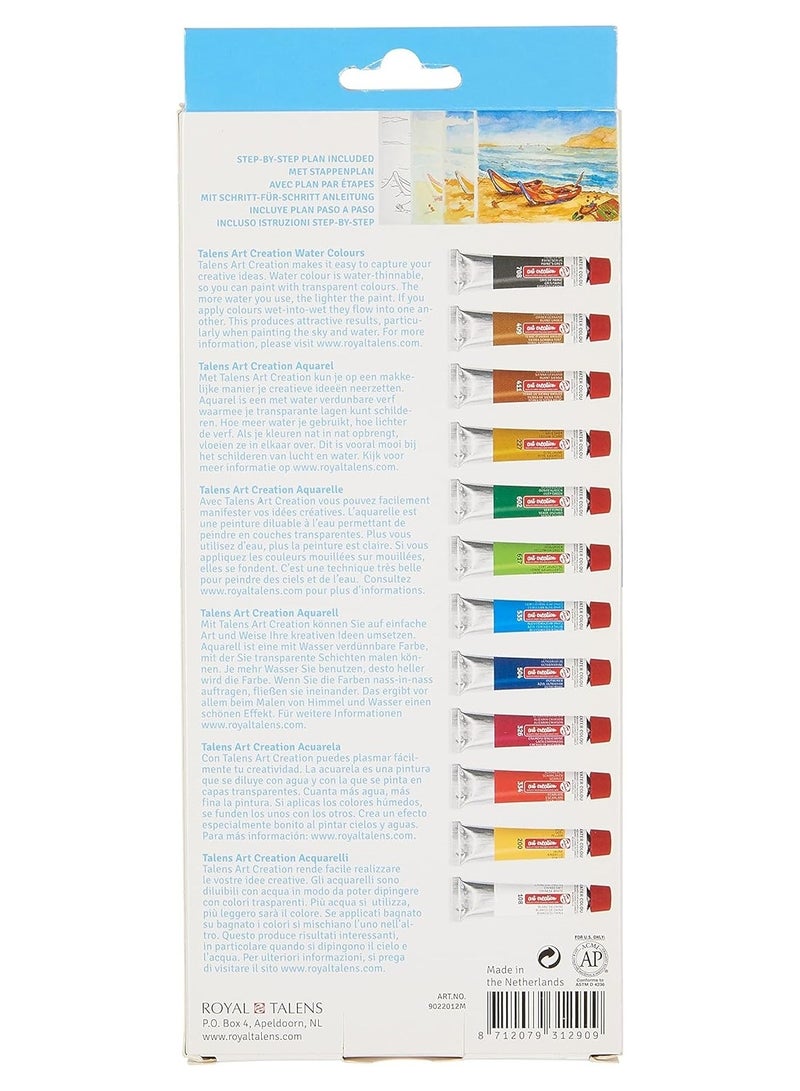 Talens Art Creation Water Colour Set 12 pcs - Image 3