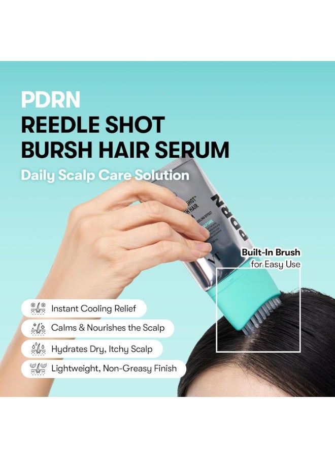 VT COSMETICS PDRN Reedle Shot Brush Hair Serum, عناية لفروة الرأس المبردة والمنعشة مع PDRN نباتي، وكافيين ومركب Spicule، حل يومي لفروة الرأس خفيف الوزن وغير دهني، 3.38 fl oz / 100 mL - Image 2