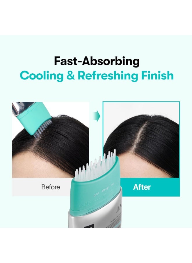 VT COSMETICS PDRN Reedle Shot Brush Hair Serum, عناية لفروة الرأس المبردة والمنعشة مع PDRN نباتي، وكافيين ومركب Spicule، حل يومي لفروة الرأس خفيف الوزن وغير دهني، 3.38 fl oz / 100 mL - Image 4