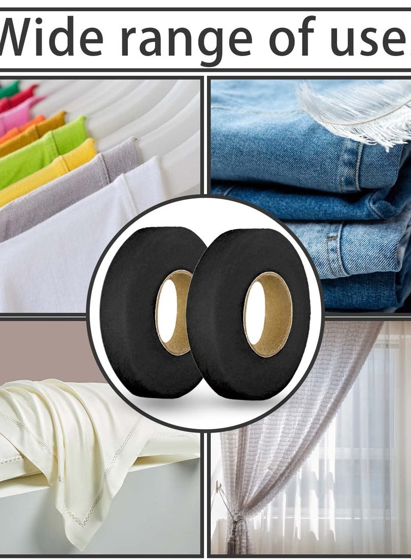 SYOSI Iron-On Fabric Tape Heavy Duty Fusible Adhesive Hemming Strip to Repair Curtains, Clothes, Pants, Pillow Case, Uniform - No Sewing (2Pcs) - Image 4