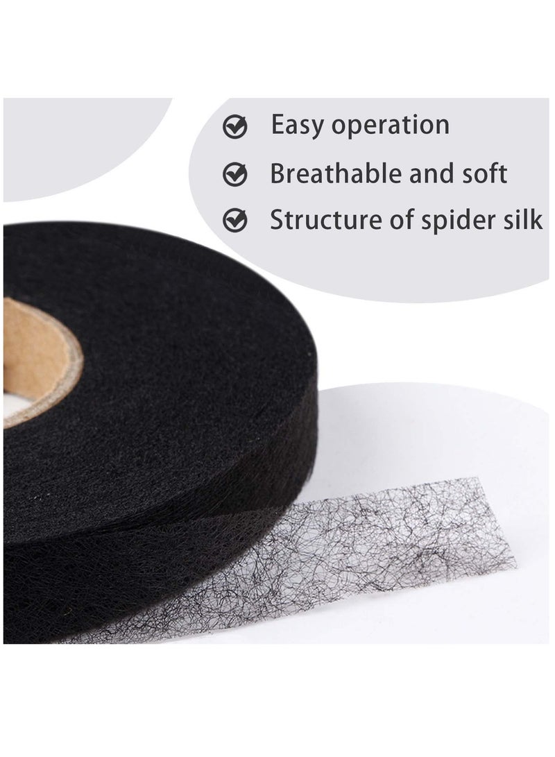 SYOSI Iron-On Fabric Tape Heavy Duty Fusible Adhesive Hemming Strip to Repair Curtains, Clothes, Pants, Pillow Case, Uniform - No Sewing (2Pcs) - Image 3