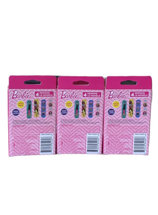 Smart Care Barbie Themed Sterile Adhesive Kids Bandages - Three Pack, Multi - Image 2
