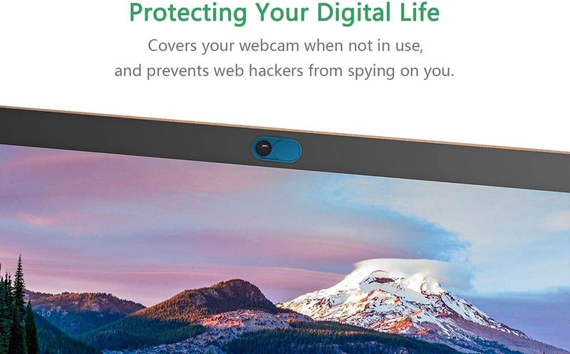 CloudValley غطاء كاميرا منزلق فائق النحافة، غطاء ويب كام أزرق لجهاز MacBook Air، اللابتوب، iMac، الكمبيوتر المكتبي، PC، MacBook Pro، iPad، iPhone 8/7/6، حماية كاميرا الويب للخصوصية [عبوتين] - Image 4