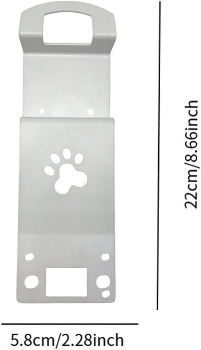 Cat Door Strap and Latch Accessory, Steel Pet Door Holder for Keeping Dogs and Kids Out of Rooms, 8.66 x 2.28 inch - Image 1