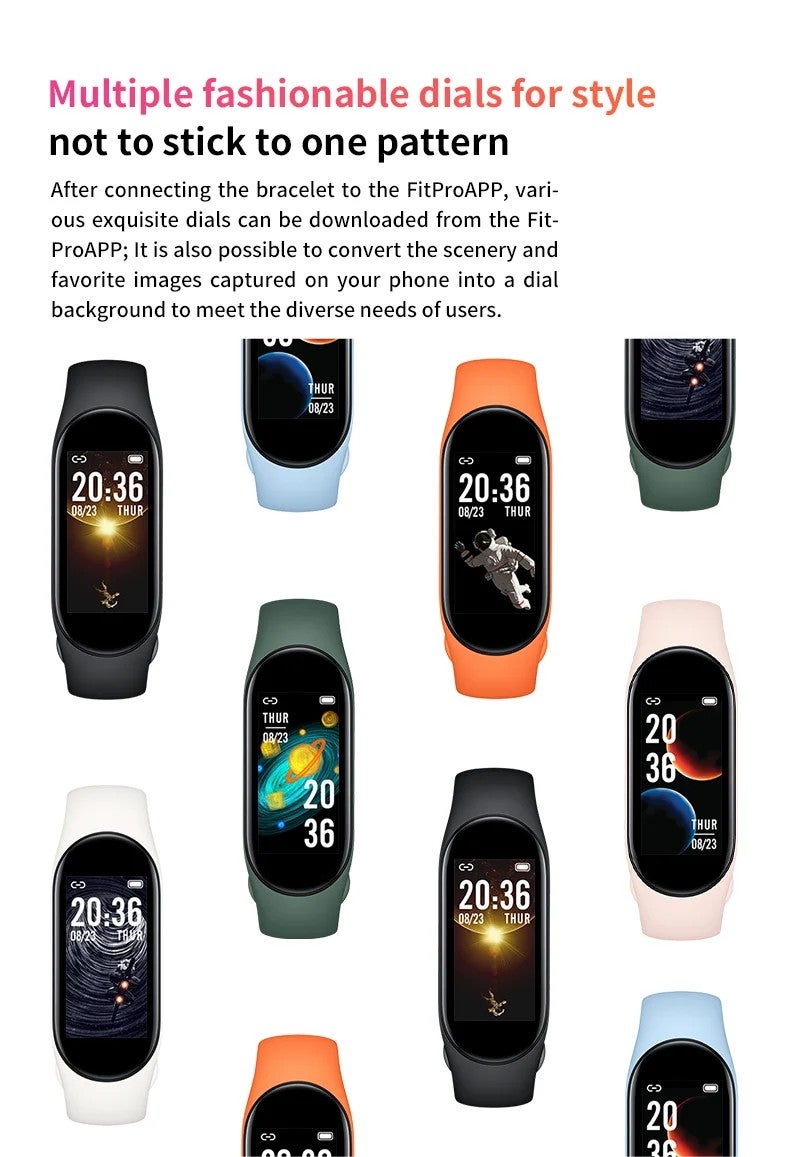Bluejw New Arrival M8 Smart Bracelet with OLED Display, Pedometer, Music Control & Fitness Tracking – Replaceable Watch Strap Compatible with Android for Workout - Image 4