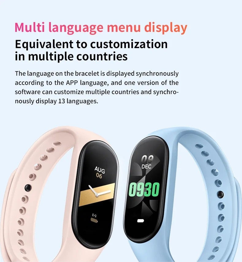 Bluejw New Arrival M8 Smart Bracelet with OLED Display, Pedometer, Music Control & Fitness Tracking – Replaceable Watch Strap Compatible with Android for Workout - Image 5