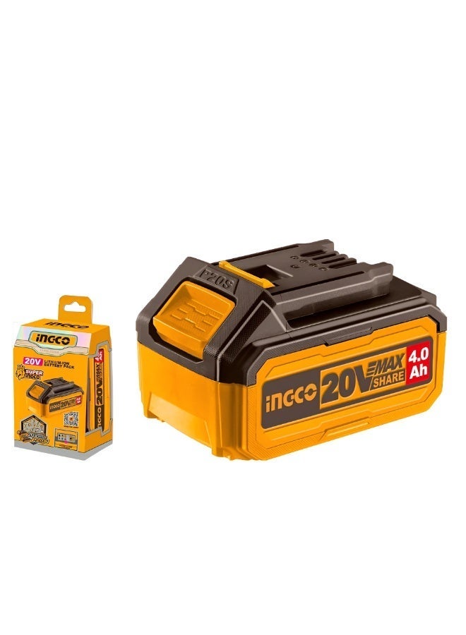 إنجكو بطارية ليثيوم إنجكو FBLI20021 – 20 فولت، بطارية قابلة لإعادة الشحن، أداء طويل، مناسبة لأدوات إنجكو اللاسلكية - Image 2