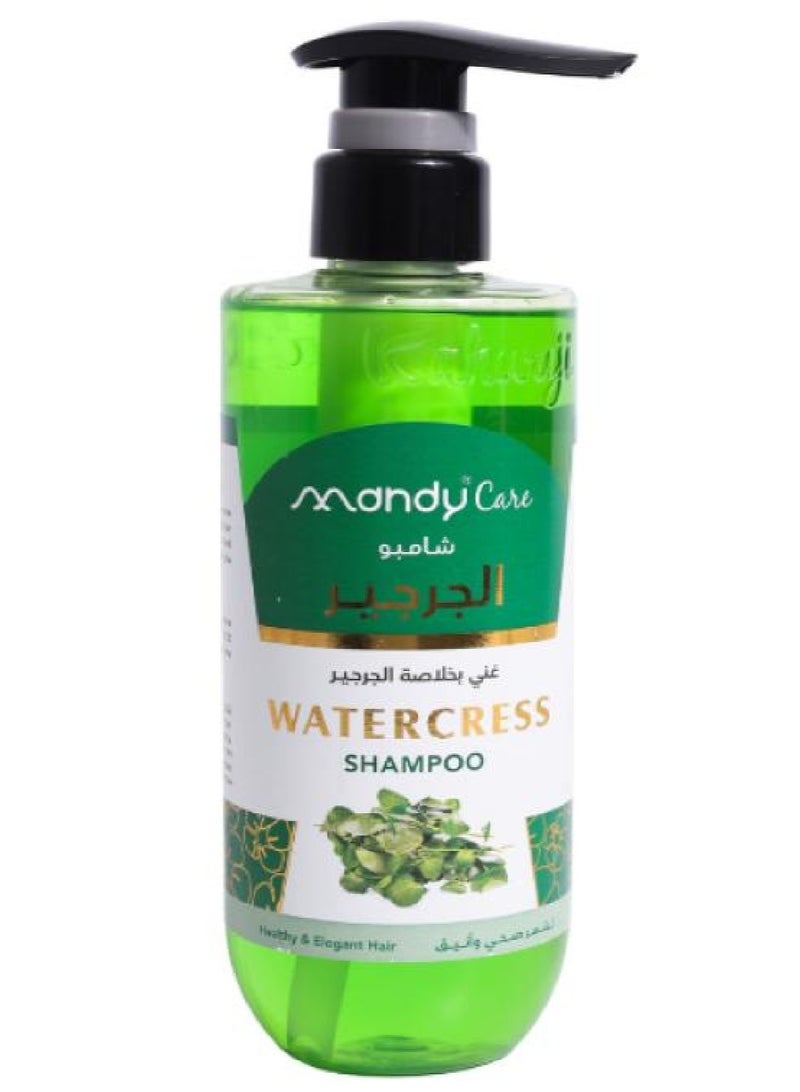 Mandy Care Watercress Shampoo for All Hair Types - 400 ml - Image 1