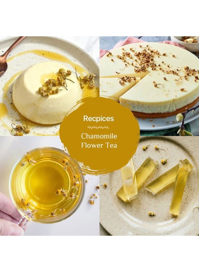 BLUE TEA شاي البابونج - 1.05 أونصة (30+ كوب) سائب | نوم واسترخاء | شاي عشبي - خالي من الكافيين - قائم على الزهور - غير مرير - شاي ليلي | وعاء حيواني قابل لإعادة الاستخدام - Image 4