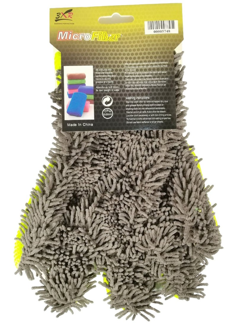 3XR Yuans Palm Shape Ultra Portable Microfiber Car Wash Mitt Multifunctional Car Wash Mitt Anti Scratch Wash Glove 1PCS - Image 2