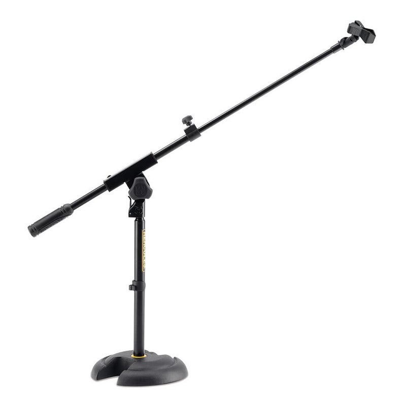 Hercules Stands MS120B Low Profile H Base Microphone Stand - with Boom Mic Clip - Image 3