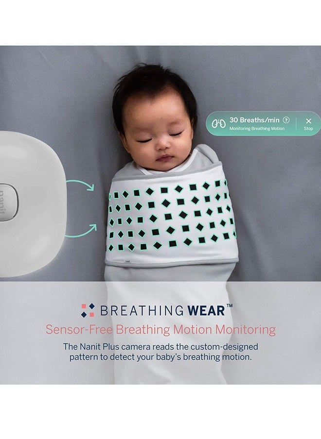 Nanit - Pro Complete Baby Monitoring System Bundle Includes 1080P Over The Cot Camera, Travel Multi - Stand, Breathing Wear Bandtracks Newborn Sleep And Breathing Motion Sensor - Free, White, 1 Count - Image 1