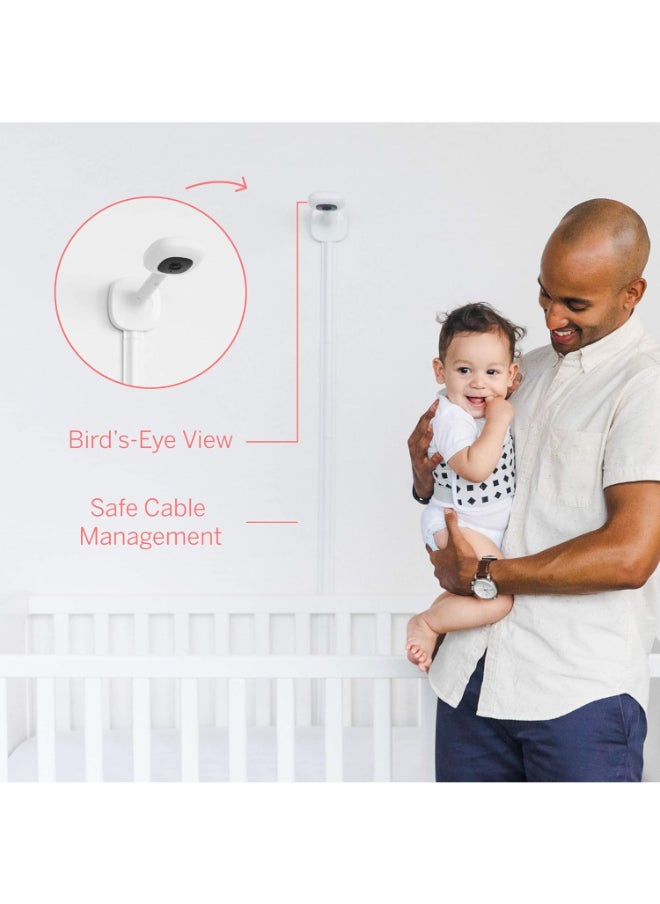 Nanit - Pro Complete Baby Monitoring System Bundle Includes 1080P Over The Cot Camera, Travel Multi - Stand, Breathing Wear Bandtracks Newborn Sleep And Breathing Motion Sensor - Free, White, 1 Count - Image 1