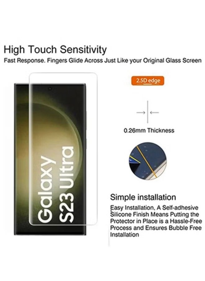9D Nano Screen Protector For Samsung Galaxy S24 Ultra Full Edge-to-Edge Coverage Anti-Explosion Anti-Fingerprint From S-TOP