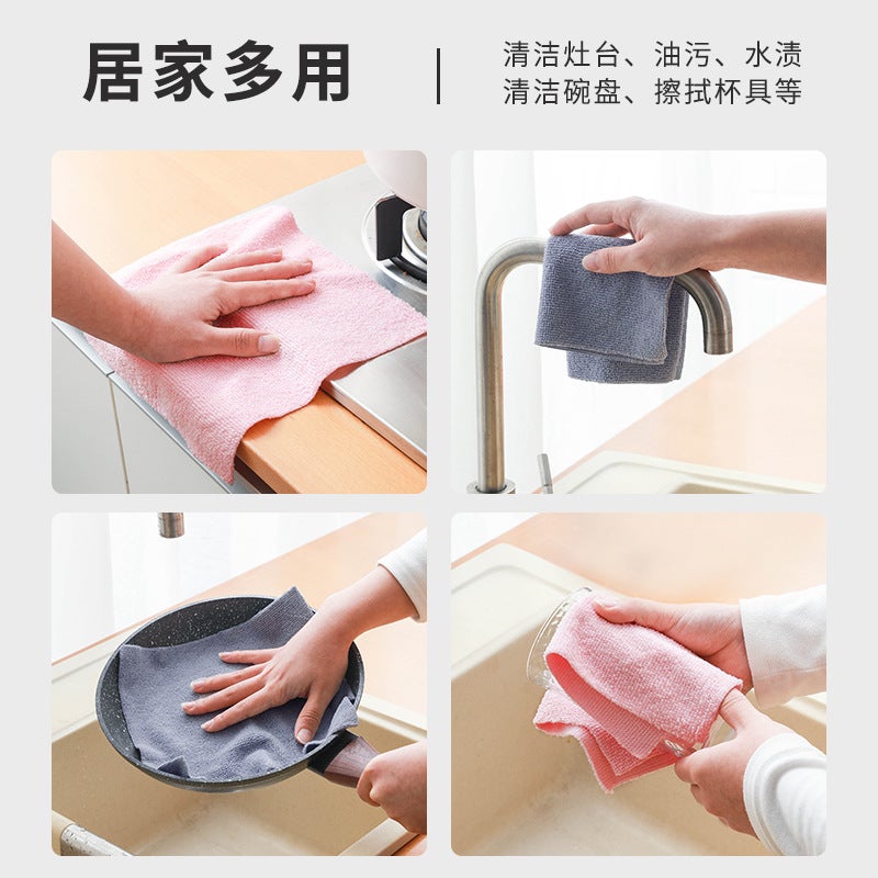 Microfiber Rag Roll Disposable Kitchen Dishwashing Cloth Lazy Cleaning Cloth Polyester Absorbent Multifunctional Cleaning Towel - Image 4