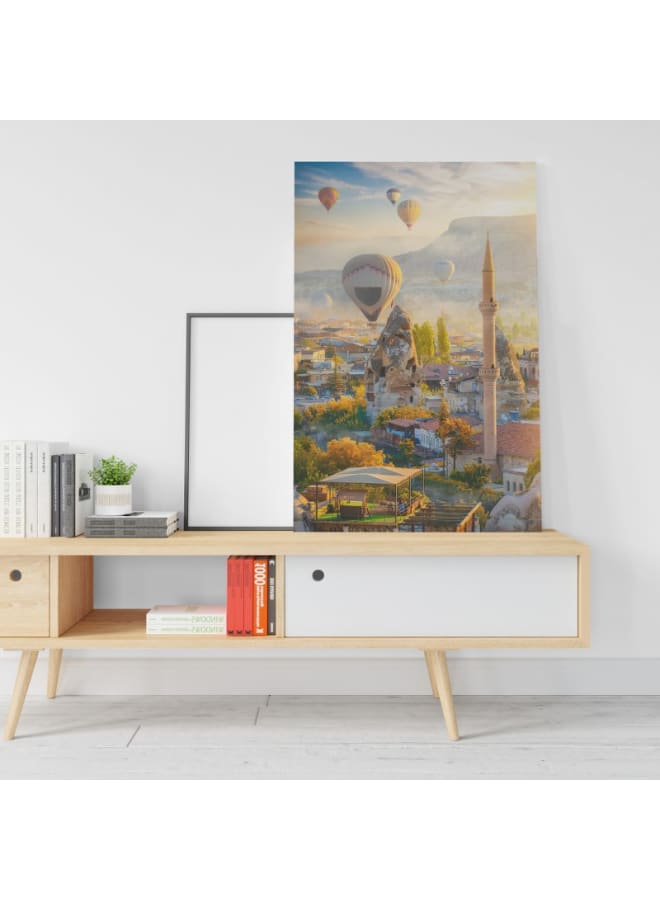 Home Gallery Mosque and air balloons Printed canvas wall art 120x80 - Image 1