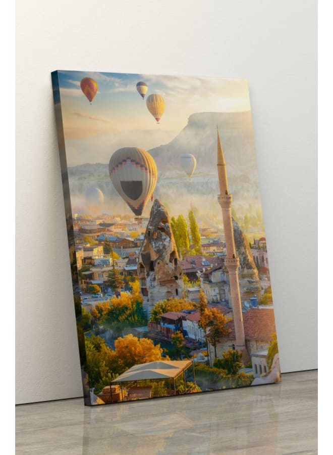 Home Gallery Mosque and air balloons Printed canvas wall art 120x80 - Image 5
