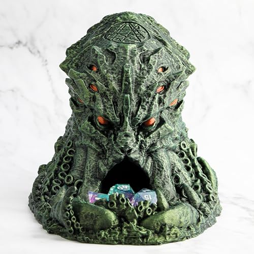 AUSPDICE DND Dice Tower and Tray for RPG Games Cave Style Game Pieces for Dungeons and Dragons Role Playing Dice - Image 1