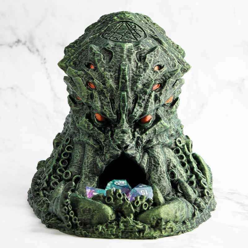 AUSPDICE DND Dice Tower and Tray for RPG Games Cave Style Game Pieces for Dungeons and Dragons Role Playing Dice - Image 2