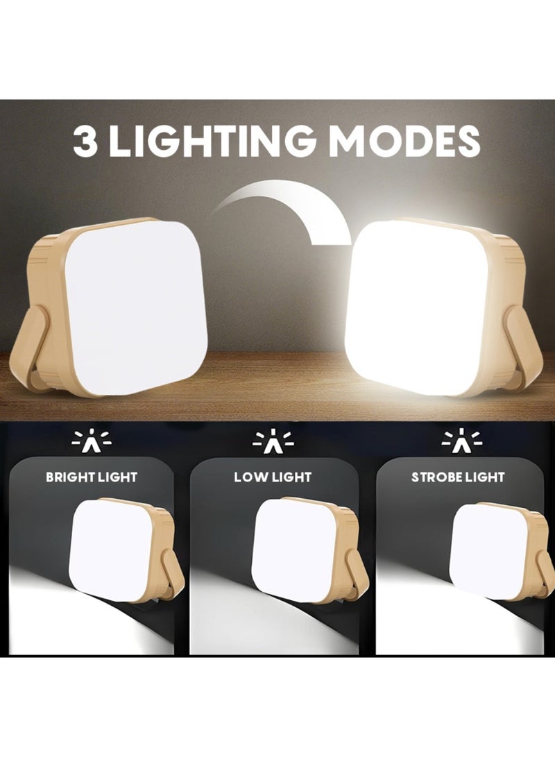 مصباح يدوي LED محمول قابل لإعادة الشحن عبر USB، مصباح خيمة تخييم، فانوس - Image 3