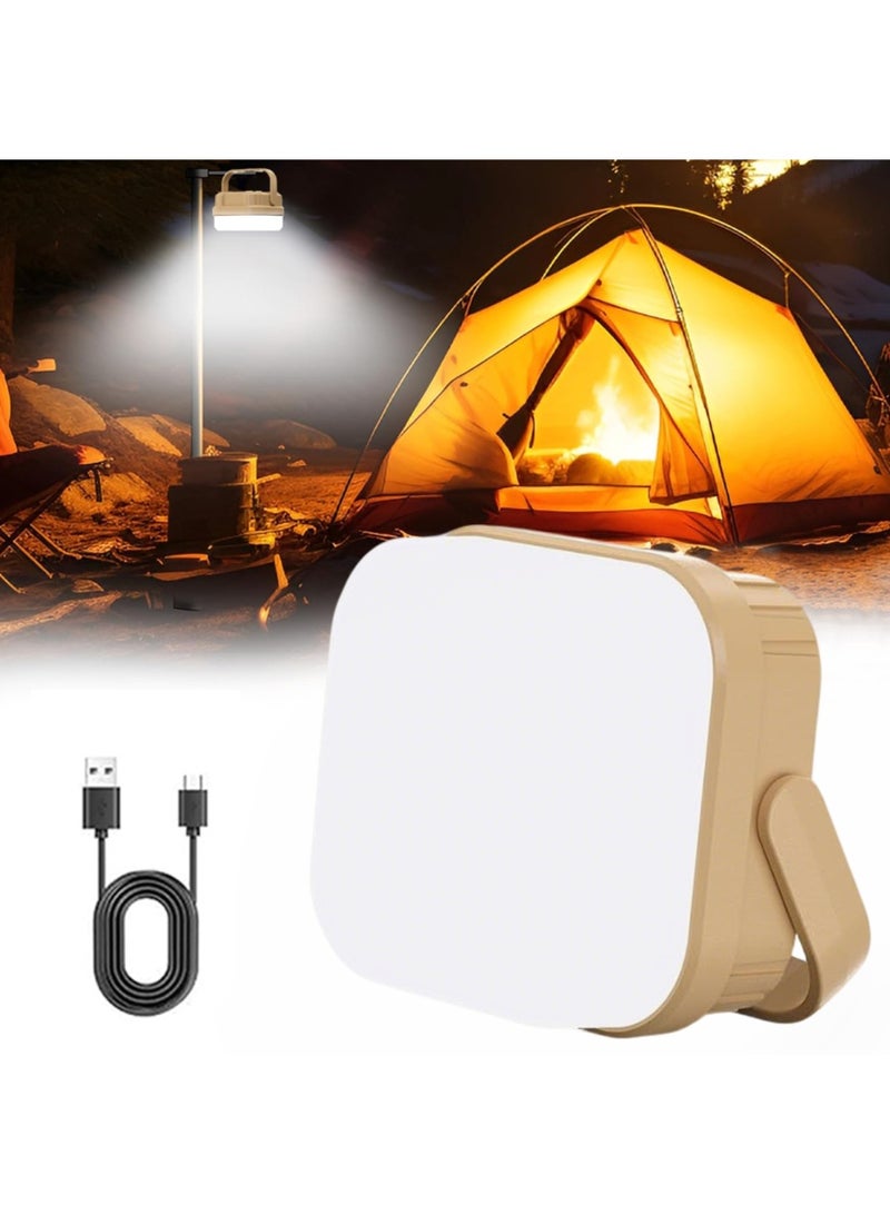 مصباح يدوي LED محمول قابل لإعادة الشحن عبر USB، مصباح خيمة تخييم، فانوس - Image 1