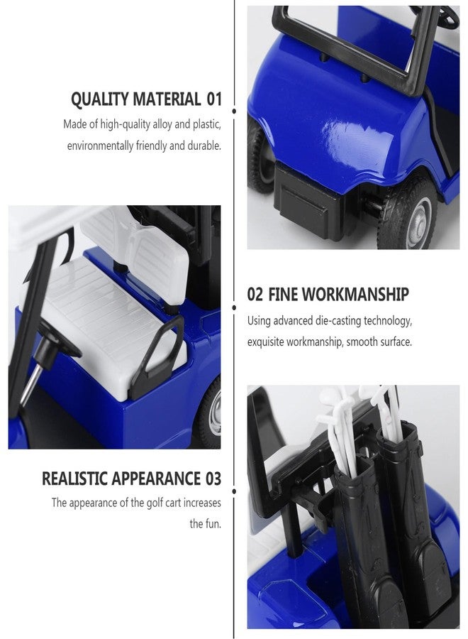 IMIKEYA Golf Cart: Die Cast Metal Model Golf Cart Mini 1:20 Scale Golfcart Diecast Model Golfcart Vehicle Pullback Action Golf Cart for Kids Golf Decor Golf Party Decorations Home Decor - Image 3