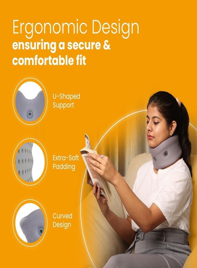 AGEasy (Max Group Comfort Cervical Soft Collar | Neck Support for Pain with High Density Foam & Optimal Support, for Cervical Disc and Neck Pain, Large, Pack of 1 (L) - Image 4