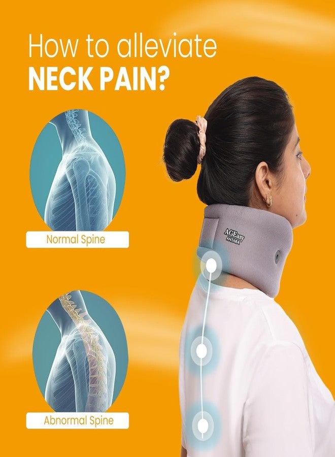 AGEasy (Max Group Comfort Cervical Soft Collar | Neck Support for Pain with High Density Foam & Optimal Support, for Cervical Disc and Neck Pain, Large, Pack of 1 (L) - Image 3