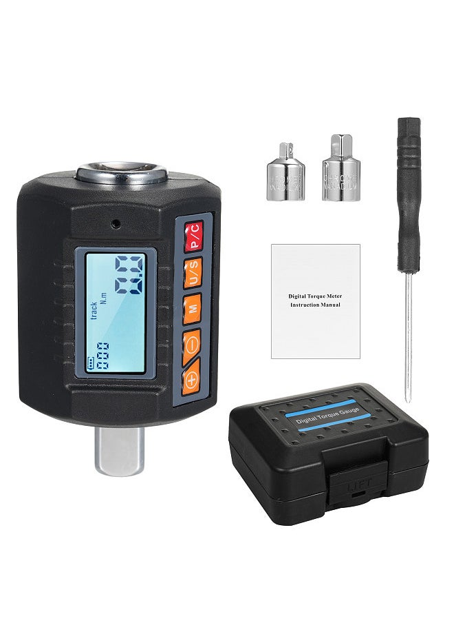Generic - ENC-340 Digital Display Torque Meter Wrench Torque Tester 1/2'' Drive & Includes Adapters for 3/8'' and 1/4'' with Sound Light Alarm Function High Accuracy 4 Torque Units Backlit Display - Image 1