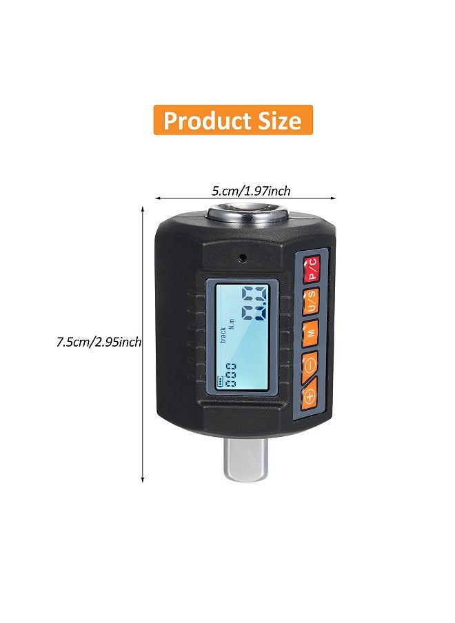 Generic - ENC-340 Digital Display Torque Meter Wrench Torque Tester 1/2'' Drive & Includes Adapters for 3/8'' and 1/4'' with Sound Light Alarm Function High Accuracy 4 Torque Units Backlit Display - Image 1