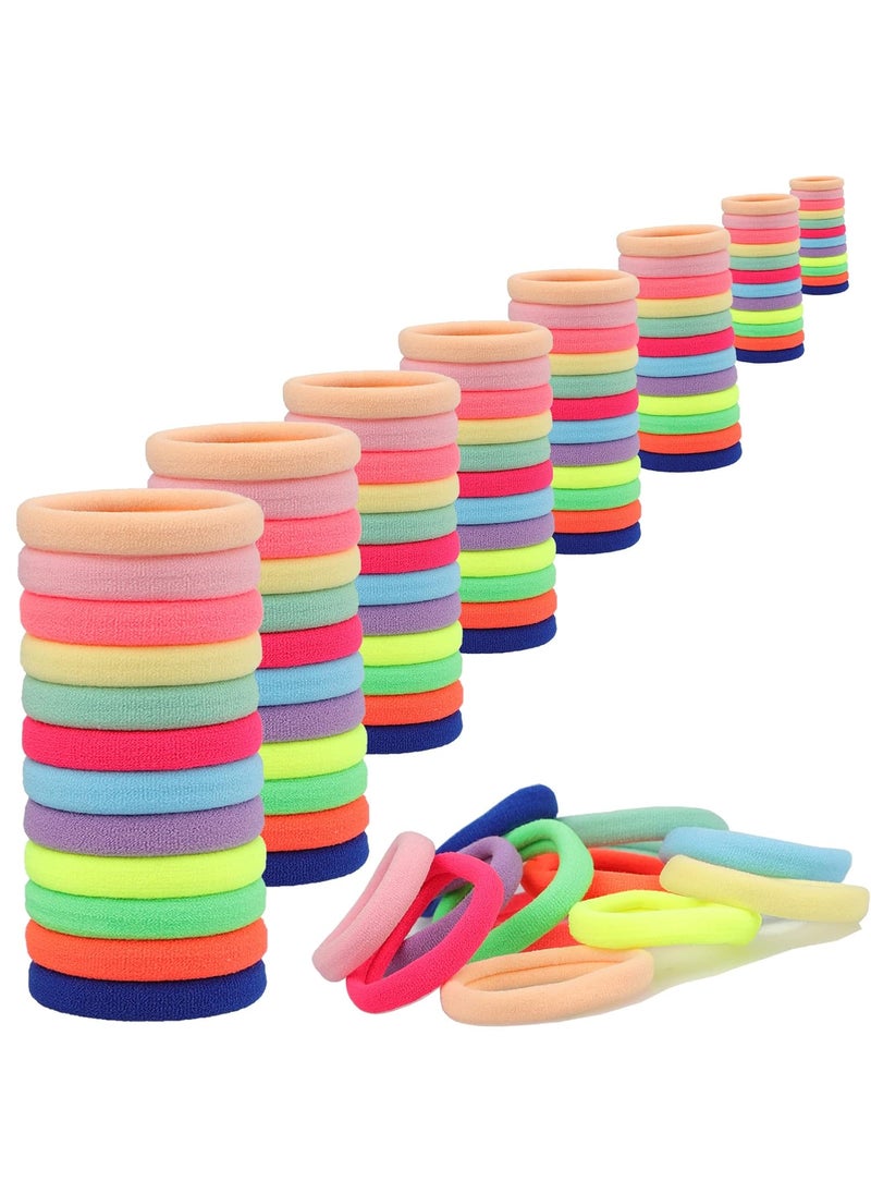 Antye - Antye 100Pcs Hair Ties  No Damage Seamless Elastic Pony Tail Holders For Thick or Thin Hair No Snag Dent or Breakage  Rainbow Color - Image 1