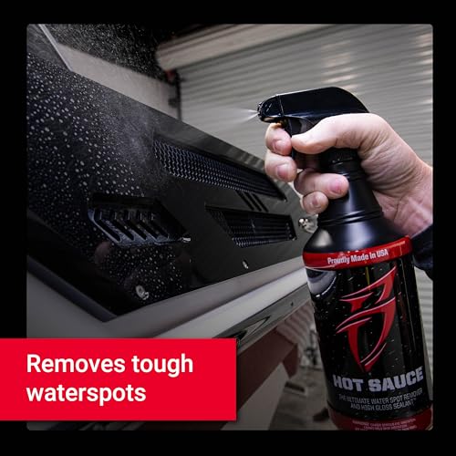 Boat Bling Hot Sauce Premium Hard Water Spot Remover w/High-Gloss Wax Sealants, 32 oz. - Image 4