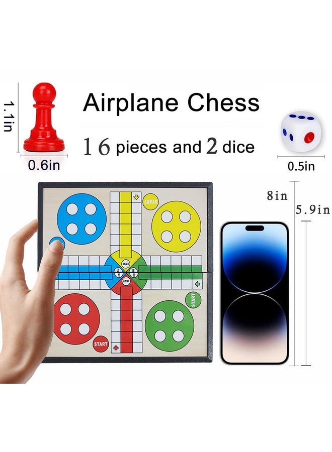 KIDAMI Magnetic Ludo Travel Board Game Set Folding Design And Light Weight Gift For Kids And Adults (8 Inches) - Image 4