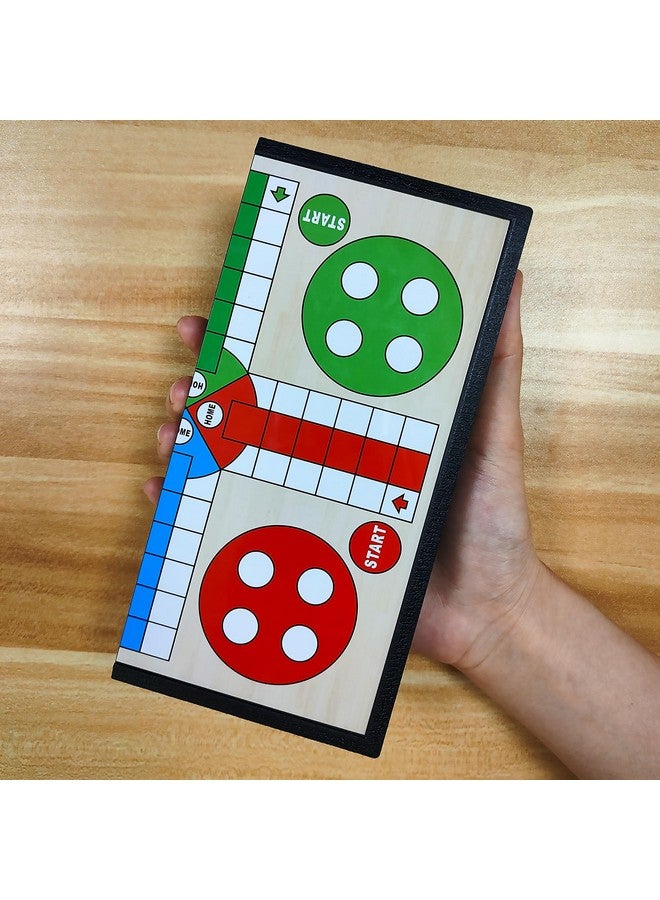 KIDAMI Magnetic Ludo Travel Board Game Set Folding Design And Light Weight Gift For Kids And Adults (8 Inches) - Image 3