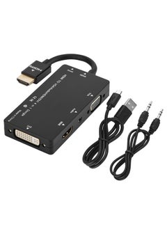 Cabledeconn 4 in 1 HDMI to HDMI / DVI / VGA / Audio Multi-function Docking Station (Black) - pzsku/Z86EA1F88B09BAE3A9DF1Z/45/_/1726479815/606b5904-2c84-4156-b421-3674ac774bde